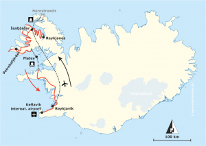 Reiseroute Island Westfjorde