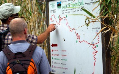 Wege erklärt auf Stromboli