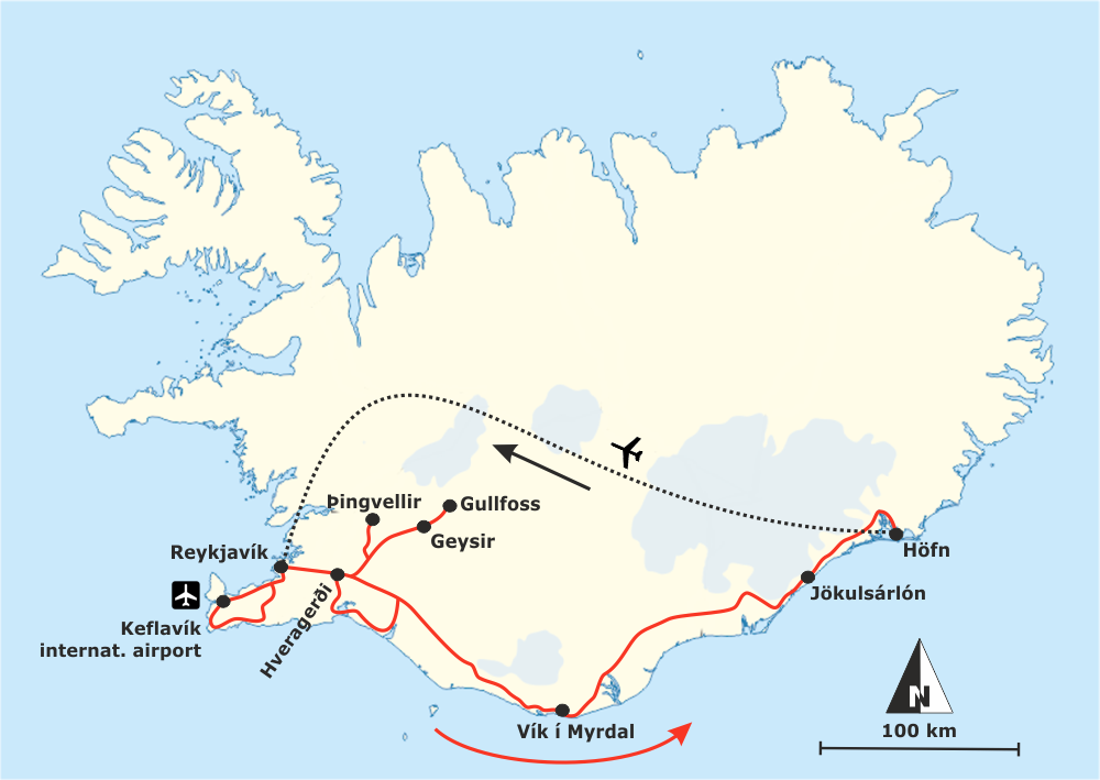 Route Island Südisland