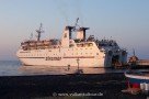 Ankunft auf Stromboli mit der Siremar-Fähre (Laurana / Sansovino)