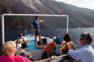 Inselrundfahrt Stromboli - Feuerrutsche (sciara del fuoco) - © Radmila Kerl 10.2014