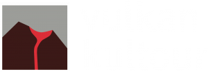 Logo Vulkankultour invers (dunkler Hintergrund)