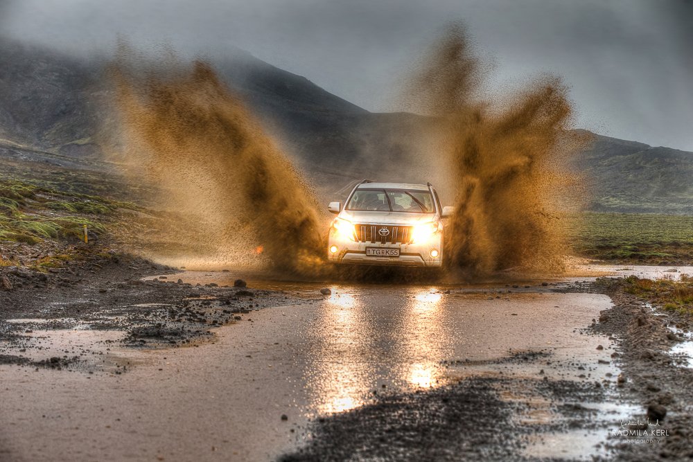 Schlechtes Wetter bedeutet Offroadspaß :-) (© Radmila Kerl)