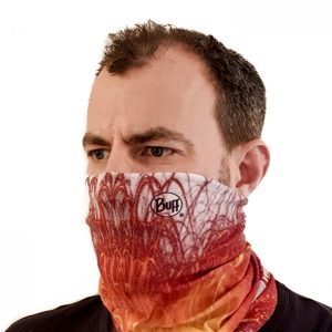 Vulkankultour-BUFF® als Halstuch und Gesichtsmaske